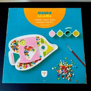 Mondo llama mosaic fish craft